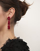 kolczyki soutache Kolczyki głęboka czerwień - sutasz