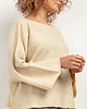 swetry damskie  Luźny sweter z szerokim rękawem, T418, one size