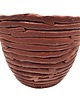 doniczki Doniczka Ceramiczna Ręcznie Robiona Brązowa 23x19 cm