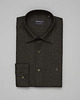 koszule męskie Koszula flumeri 00511 długi rękaw zielony slim fit