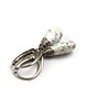 kolczyki wire wrapping Agat dendrytowy w srebrze - kolczyki