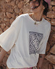 t-shirt damskie T-shirt  paisley  saute