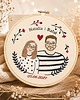 Ślub - inne Personalizowana pamiątka ślubna/zaręczynowa , haft w tamborku