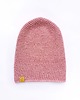 czapki damskie Przejściowa czapka  bawełna merino COSY różowa