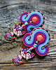 kolczyki soutache Sutaszowe kolczyki z kotem :)