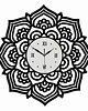 zegary DEKORACYJNY, AŻUROWY ZEGAR ŚCIENNY, MANDALA S ( 40 x 40 cm )