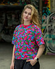 t-shirt damskie Flower power - wygodna i wyrazista koszulka oversize