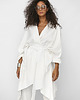 marynarki damskie Narzutka kimono z tencelu Alina biała