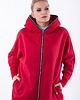 bluza z kapturem damska BLUZA  NIETOPERZ CZERWONA  Conscious