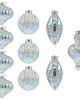 ozdoby choinkowe Bombki przezroczyste gładkie: zestaw