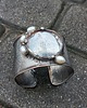 bransoletki wire wrapping Szkło i perły  - bransoletka regulowana