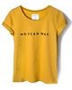 t-shirt damskie T-shirt musztardowy NO FCKN WAY.