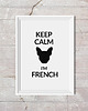 plakaty KEEP CALM...buldog - A3 - plakat typograficzny