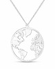 srebrne naszyjniki WORLD- długi naszyjnik srebro 925