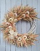 wianki Letni wianek boho w pastelowych odcieniach, 35/40 cm