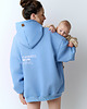 bluza z kapturem damska Bluza do karmienia COOLEST MOM EVER blue