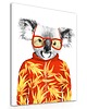obrazy Obraz na płótnie Koala w okularach 60x80