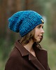 czapki damskie Niebieska czapka beanie MAXCOLOR
