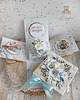 kartki scrapbooking Exploding box urodzinowy "ForeverBlue" GOTOWY