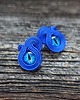 kolczyki soutache Kobaltowe oczka - kolczyki soutache