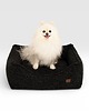legowiska dla psów i kotów Legowisko dla psa Kanapa Boucle czarna Premium   Pieski Dwa