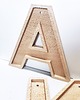 napisy dekoracyjne i tabliczki Litery z drewna 3d, drewniane 25cm