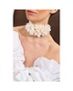 chokery Jedwabny choker na koronkowej taśmie
