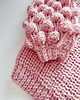 swetry damskie  Oversizowy Sweter Bubble Sleeve- brudny róż