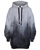 bluza z kapturem damska Bluza Oversize Tunika DR.CROW Las we Mgle