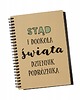 notatniki i albumy Stąd i dookoła świata, dziennik podróżnika, notes