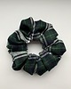 gumki do włosów Scrunchie Green Check