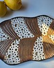 patery i talerze Ceramiczna patera liść