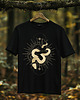 t-shirty męskie Koszulka - Alchemia Symboli, Taniec węży, Gwiezdny ornament #17