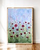 obrazy Oryginalna akwarela. Łąka pełna makow 23x31cm
