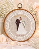 Ślub - inne Personalizowana pamiątka ślubna, haft w oprawie vintage