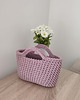 torebki do ręki Koszyk - torba szydełkowa do ręki ze sznurka 25cmx20cm