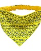 ubranka dla zwierząt Bandana ostrzegawcza dla psa XL na gumce - NIE DOTYKAJ - żółta