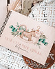 kartki, zaproszenia na chrzest CUTE VINTAGE pamiątka chrztu  album prezent dla dziewczynki  baby shower,roczek