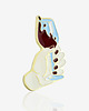 przypinki Pins Wino "It's wine o'clock!"