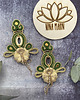 kolczyki soutache czekamy na lato - kolczyki sutasz