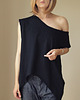 t-shirt damskie Czarny Ogromny cięty Oversize XXL-XXXXL