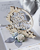 kartki scrapbooking 25 rocznica ślubu, srebrne gody, exploding box, kartka 3d