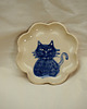 talerze, miski OUTLET ceramiczny talerz z kotem