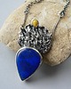wisiory -lapis lazuli i bursztyn--
