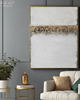 obrazy ZŁOTA GRANICA Abstrakcyjny obraz ręcznie malowany ze złotem, 100 x 70 cm
