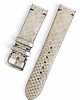 zegarki różne Pasek do zegarka  rozm: 20mm beżowo srebrny   krokodyl