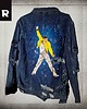 płaszcze i kurtki męskie Kurtka jeansowa,portret Freddie Mercury