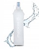 butelki wielorazowe Miękki bidon softflask 500 ml biały do biegania na wodę składany
