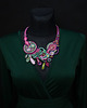 kolie Naszyjnik soutache Ogród pełen barw