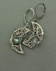 kolczyki wire wrapping Kolczyki księżyce labradoryt wire wrapping